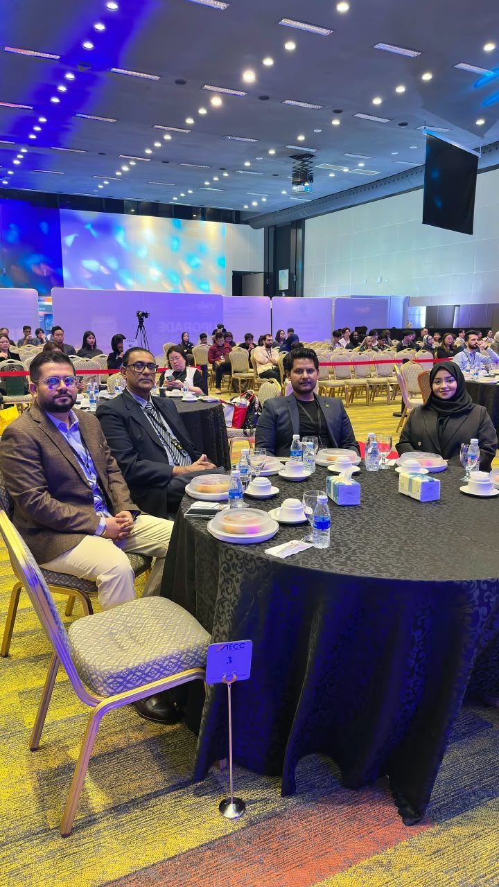 The Techies Infotech team at the summit’s networking dinner in Kuala Lumpur.